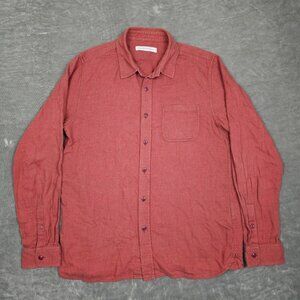 Outerknown Shirt Mens Medium Button Up Long Sleeve Casual Pocket Sustainable